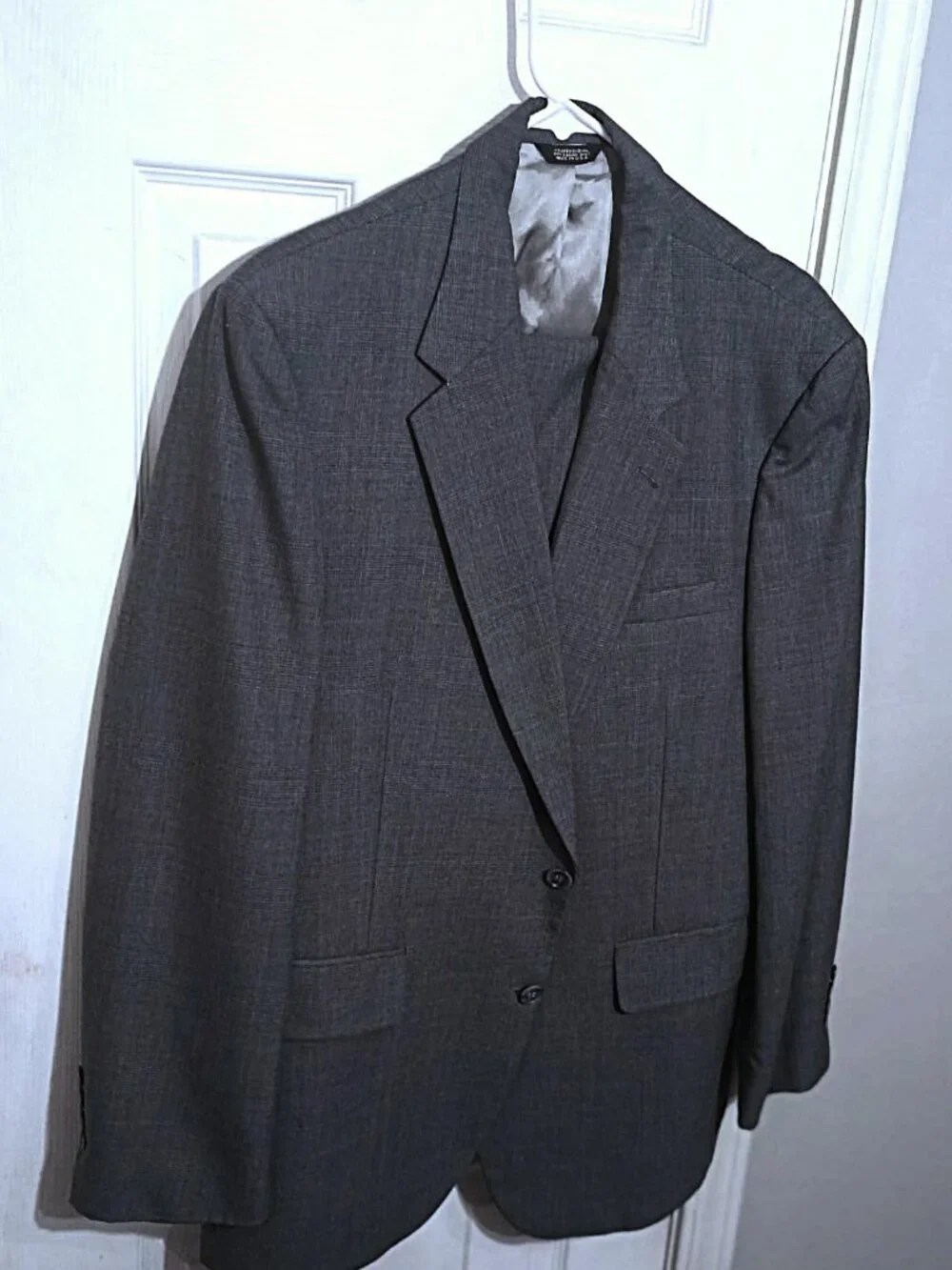 Botany 500 Men Light Grayish Blue 2 Piece Suit 44R